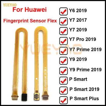 Fingerprint Sensor Scanner Touch-ID Forbinde home knap Flex Kabel Til Huawei Y6 Y7 Prime Pro 2017 Y9 2018 S Smart Plus 2019