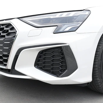 For Audi A3 8 Y 2021-22 bilforlygte Dække Trim Carbon Fiber ABS Mærkat Dekoration Bageste Hale Lampe Frame Auto VENSTRESTYREDE Tilbehør
