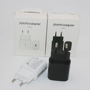 For Samsung A23 A24 A22 A12 A13 A14 25W USB-C Super Hurtig Oplader EU Plug Power Adapter Hurtigt Opladning Til Galaxy M33 M54 M32