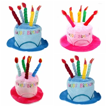 Fødselsdag Kage Hat Fødselsdag Stearinlys Hat Voksen Happy Birthday Party Indretning Børn Hat Fødselsdag Gave Decor