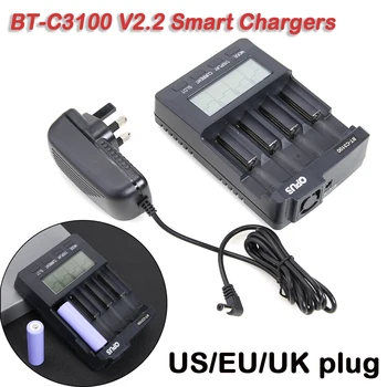 Genopladeligt Batteri Oplader til OPUS BT-C3100 V2.2 Universal Smart Digital 4 Slots Til Li-ion NiCd NiMH AA AAA 10440 18650