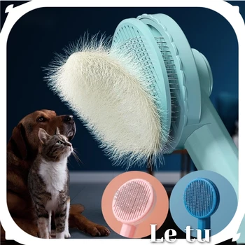 Grooming Pet Hair Remover Børste Hunden Hår Kam Fjerner Kam Kort Massageapparat Pet Varer Til Katte Og Hunde Børste Gatos Accesorios