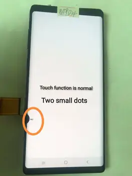 Gælder for Samsung Note8 SUPER AMOLED-Skærm, N9500 Touch funktion normal, lille defekt skærm med ramme