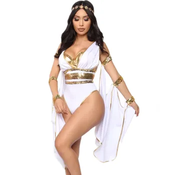 Halloween Kostumer til Voksne, Gamle Egypten de Egyptiske Farao Kleopatra Prinsesse Kostume Tøj til Kvinder, Sexet græske Gudinde Cosplay