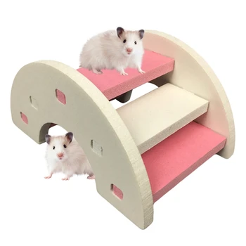 Hamster Stigen Rainbow Bridge Pet Legetøj Plastic Bro Hængende Legetøj Små Dyr I Bur Tilbehør Cute Pet Gaver Produkt