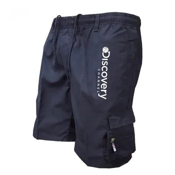 Herre Cargo Shorts OPDAGELSE Sports shorts i Bermuda Bomuld Hær Militære Multi-lomme Casual Mandlige Udendørs Korte Bukser