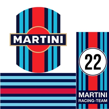 Hot Cool MARTINI Racing Klistermærker Velegnet til Bil Kofanger Motorcykel Personlig PVC Decals
