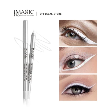 IMAGIC 2-farvet EyeLiner Gel Vandtæt langvarig Høj Pigment White Black Nem At Bære Hurtig Tør Makeup Øjne Kosmetik Værktøjer