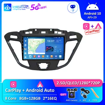 Icreative UIS7862 Car Multimedia Afspiller Android 10.0 GPS-Navigation Til Ford Transit Tourneo Custom 2012-2021 hovedenheden Ikke 2din