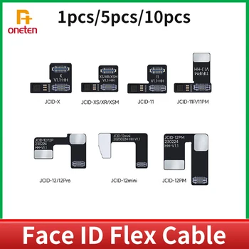JCID JC 1/5/10stk Dot Matrix Eksterne Flex Kabel Til iPhone X XR XS XSM 11 12 Pro MAX Mini Face ID Reparation Aktivering/Læs Skrive