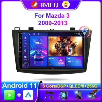 JMCQ Carplay Autoradio 2 din Android 11.0 Bil Radio Multimedie-Afspiller GPS For Mazda 3 2009-2013 Mazda3 Navigation Hoved GPS-Enhed