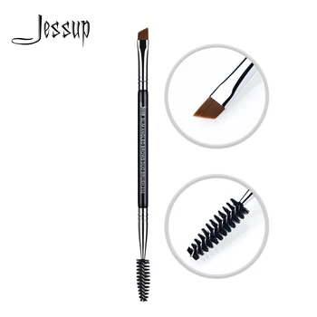 Jessup Eyebrow Makeup Brush Dual-head Øjenbryn Øjenvippe Børster Eye Make Up, Kosmetik, Skønhed Værktøjer Syntetisk Hår Træ Håndtag