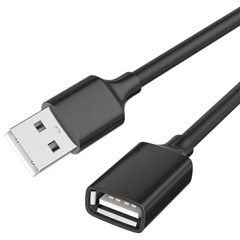 Kebiss USB-forlængerkabel USB-Kabel til Smart TV PS4 Xbox, En SSD til USB-Extender Data Ledningen til Mini-USB-forlængerkabel