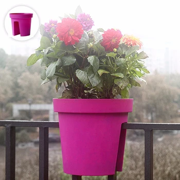 Kreative Hesteryg Balkon Flower Pot Have Sukkulent Plante, Pot Tyk Plast Plantning Bassin Personlighed Hegn Dekorationer