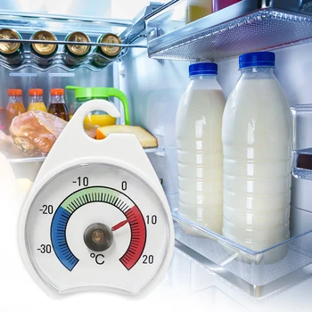 Køkken Køleskab med Fryser Køleskab med Termometer Køle-Temperatur Måler med Krog Hjem Temp Stå Dial Type -30 til 20°C