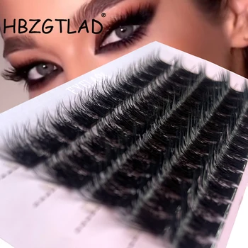 L curl Mix 3D Bløde Enkelt Klynge DIY Klynger Eyelash Extension Individuelle Vipper Naturlige Segmenteret Eyelash Bundter Makeup