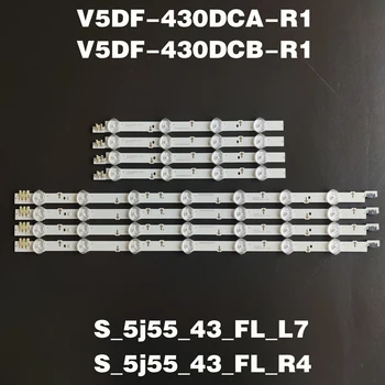 LED-Baggrundsbelysning strippe for S amsung UE43J5500AK UE43J5600 UE43J5550 ue43j5502 S_5j55_43_FL_L7 LM41-00117X 00117W BN96-36336A 36337A