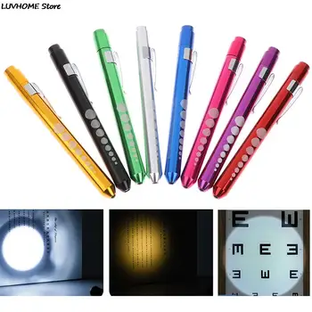 LED Lommelygte Arbejde Lys førstehjælp Pen Lys Brænder Lampe Elev Måling Bærbare Medicinsk Pen lys