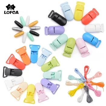 LOFCA 10stk/masse Fashion Baby Plast Pacifier Klip Pacificere Sut Indehaveren 20mm For Baby Fodring Tilbehør Værktøjer Multi Farver