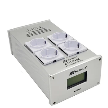 MATIHUR e-TP40E Støj AC Power Filter Power Conditioner Magt Purifier overspændingsbeskyttelse med EU ' s Forretninger Power Strip