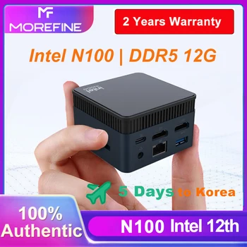MOREFINE M6S Mini-PC Intel 12 Gen N100 12G 512 gb DDR5/1TB Vindue 11 Gaming Computer 4K-60Hz HDMI Bærbare Minipc Gamer PC