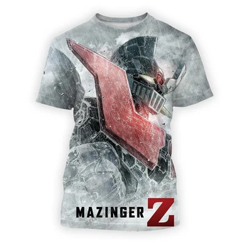 Mazinger Z 3D Printet T-shirt Mænd Fashion T-Shirt til Børn Hip Hop Tops Tees Animationsfilm Robot t-shirt Afslappet Drenge Piger Cool t-shirt