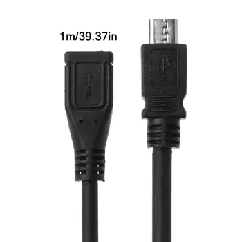 Micro-USB-Kvindelige til Mandlige Data Sync Extension Cable Ledning til for Huawei Android Mobiltelefon, Tablet