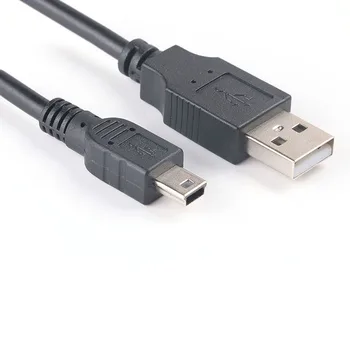 Mini-USB-Kabel USB 2.0-A han til Mini-B 5 pin han-data oplader kabel power stik til ledning til MP3-MP4 afspiller, Digital kamera