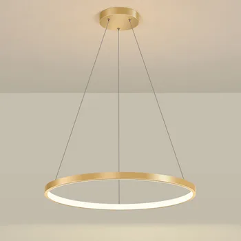 Moderne LED Pendel Light 40/60 cm Cirkel Lysekrone Glans Ring-Lys Stue Dekoration Soveværelse lamper