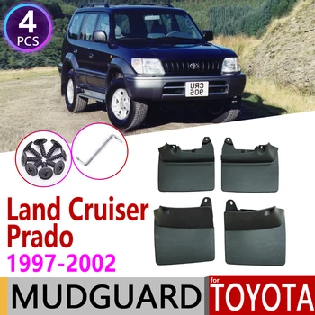 Mudflap til Toyota Land Cruiser Prado LC90 FZJ90 90 1997~2002 Fender Mudder Vagt Splash, Klapper, Skærme Tilbehør 1998 1999 2000