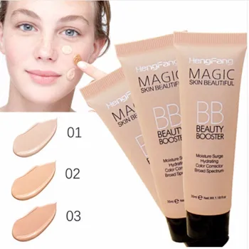 Naturlige Facial Foundation BB Cream Concealer Makeup Creme Lysere Base Sat Sun Cream Varig Vandtæt Kridtning Ansigt Makeup