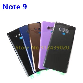 Note9 Tilbage batteridækslet Døren Boliger Erstatning Til SAMSUNG Galaxy Note 9 N960 SM-N960F Bag Glas Tilfælde Dele