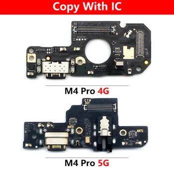 Ny For Xiaomi Poco M4 Pro 4G 5G Dock-Stik, Micro USB Oplader Opladning Port Flex Kabel Mikrofon Bestyrelsen