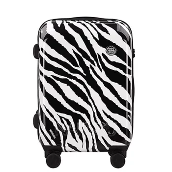 Ny Mode Vogn Zebra Kuffert Leopard Print 20/24/28 Tommer Mandlige Boarding Rejse Bagage