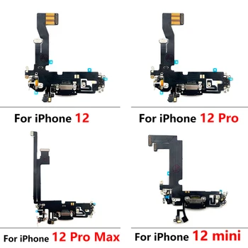 Ny Til Iphone 12 Pro Max Mini Dock-Stik, Micro USB Oplader Opladning Port Flex Kabel Mikrofon Bestyrelsen