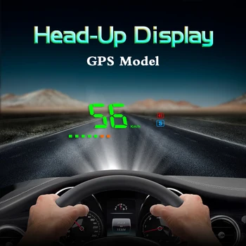 Nye Ankomst A2 Elektronik Head Up Display Bilens Hastighed Forrude-Projektor GPS, Digital Bil Speedometer bil accessries