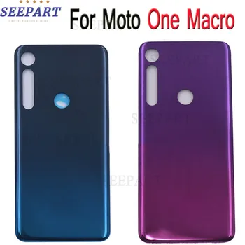 Nye Motorola Moto En Makro batteridækslet Tilbage Glas Panelet Bag PAGS0005I Boliger Tilfældet For Moto En Makro Tilbage Batteriets Cover