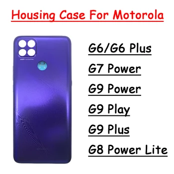 Nyt Batteri Dæksel Tilbage Bagpanel Boliger Tilfældet Med Lim Klistermærke Til Motorola Moto G9 Magt G6 Plus G9 Spille G9 Plus G6 G7 Magt