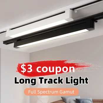 Nyt Track Lys aluminium loft track lys projektør lampe 110-220V lys-sporet jernbane indendørs liv tøj butik Home decor