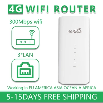 OPTFOCUS 4G LTE WIFI Router 300Mbps 3LAN VPN Med Sim-Kort Slot Til 4G-MODEM SIM-Kort til Trådløst Routeur for Europa, Amerika Rute