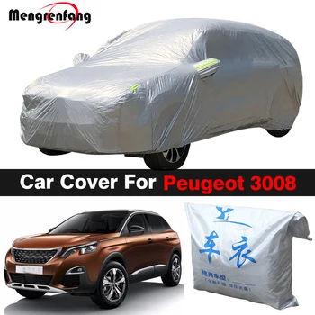 Offentlig Bil Dækning, Anti-UV-Indendørs solsejl Regn, Sne, Støv Beskyttelse SUV Dækning For Peugeot 3008