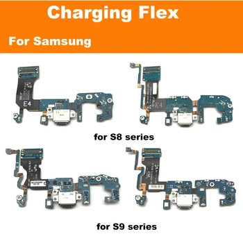 Original Oplader Dock Stik, Flex Kabel Til Samsung Galaxy S8 S9 Plus G950F G955F G950U G960F G965F USB Oplader Dele
