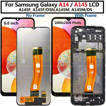 Original Samsung Galaxy A14 LCD-Display A145F, A145F/DSN,A145M,A145M/DS Touch Screen Digitizer Assembly For Samsung lcd-A145