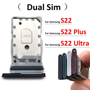 Original Samsung Galaxy S22 Plus Ultra Dual SIM-Kort Slot til SD-Kortet Magasin Holder Adapter