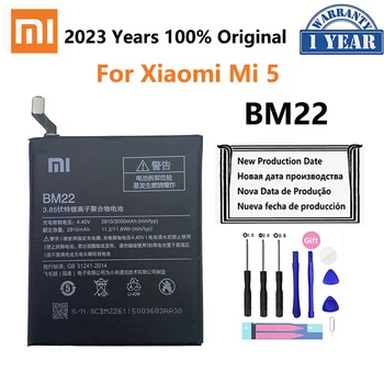 Original Xiao Mi Batteri Til XiaoMi BM22 5 Mi5 M5 Prime Batterie 100% Reelle Kapacitet 3000mAh Telefon Udskiftning Batteria Akku