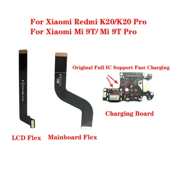 Originale USB-Opladning Port Dock SIM-Kort Slot Stik Bundkort LCD-Flex-Kabel For Redmi K20/ K20 Pro Xiaomi Mi 9T Pro