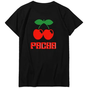 Pacha Ibiza Hus Cool Dans Plads Privilegium Hvid Ø Unisex mode graphic t-shirts oversized t-shirt Sommeren Mænds tøj