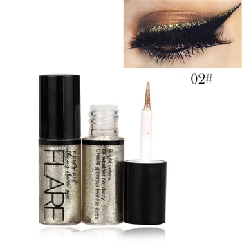 Professionel Nye Skinnende Eye Liners Kosmetik for Kvinder Pigment Sølv, Rose Guld Farve Flydende Glitter Eyeliner Billige Makeup Skønhed