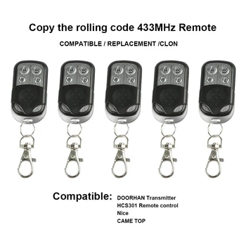 QIACHIP Kopi Rullende Kode 433MHz Fjernbetjening Universal Fjernbetjening Klon Kode Bil Garage Dør Nøgle