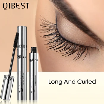 QIBEST Eyelash Makeup Sort 4D Mascara Curling Tyk Mascara Eye lashes Mascara Vandfast Mascara Forlængelse Øjne Kosmetik